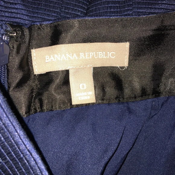 Banana Republic size 0 blue party/dinner skirt - Picture 6 of 7